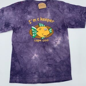 Purple Tie-Dye Cape Cod T-Shirt Youth Medium